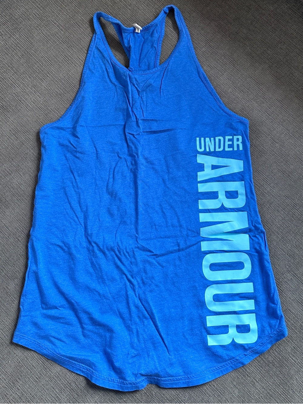Under Armour Blue Racerback Tank Top | Athletic Workout Gym Activewear